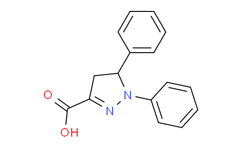 CAS No. 132465-62-4, 1,5-Diphenyl-4,5-dihydro-1H-pyrazole-3-carboxylic acid