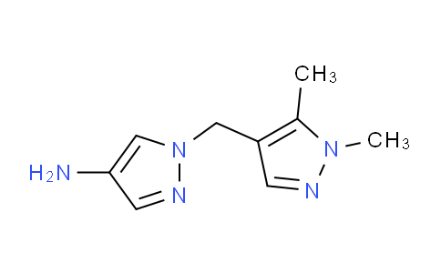 CAS No. 1001757-47-6, 1-((1,5-Dimethyl-1H-pyrazol-4-yl)methyl)-1H-pyrazol-4-amine