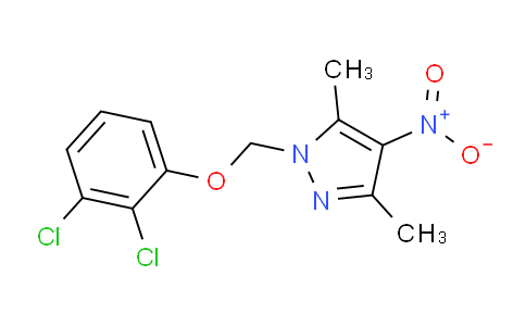 CAS No. 1001519-17-0, 1-((2,3-Dichlorophenoxy)methyl)-3,5-dimethyl-4-nitro-1H-pyrazole