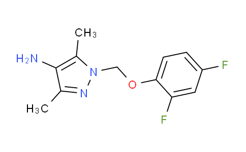 CAS No. 956394-36-8, 1-((2,4-Difluorophenoxy)methyl)-3,5-dimethyl-1H-pyrazol-4-amine