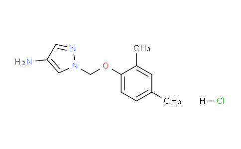 CAS No. 1049764-63-7, 1-((2,4-Dimethylphenoxy)methyl)-1H-pyrazol-4-amine hydrochloride