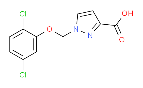CAS No. 1006474-43-6, 1-((2,5-Dichlorophenoxy)methyl)-1H-pyrazole-3-carboxylic acid