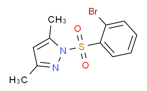 CAS No. 957120-77-3, 1-((2-Bromophenyl)sulfonyl)-3,5-dimethyl-1H-pyrazole