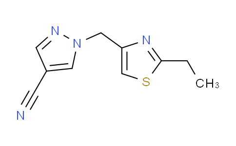 CAS No. 1710853-59-0, 1-((2-Ethylthiazol-4-yl)methyl)-1H-pyrazole-4-carbonitrile