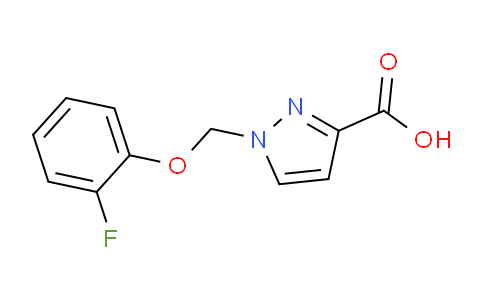 CAS No. 1005662-40-7, 1-((2-Fluorophenoxy)methyl)-1H-pyrazole-3-carboxylic acid