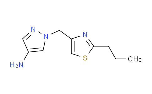 CAS No. 1708260-44-9, 1-((2-Propylthiazol-4-yl)methyl)-1H-pyrazol-4-amine