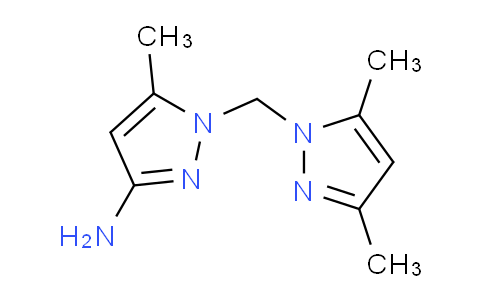 CAS No. 1006319-19-2, 1-((3,5-Dimethyl-1H-pyrazol-1-yl)methyl)-5-methyl-1H-pyrazol-3-amine