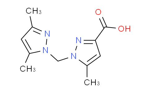 CAS No. 1263214-12-5, 1-((3,5-Dimethyl-1H-pyrazol-1-yl)methyl)-5-methyl-1H-pyrazole-3-carboxylic acid