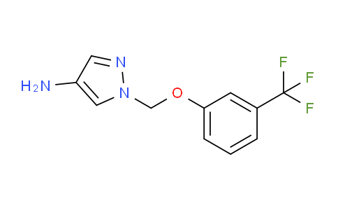 CAS No. 1006333-99-8, 1-((3-(Trifluoromethyl)phenoxy)methyl)-1H-pyrazol-4-amine