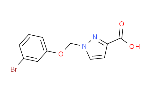 CAS No. 1006487-34-8, 1-((3-Bromophenoxy)methyl)-1H-pyrazole-3-carboxylic acid