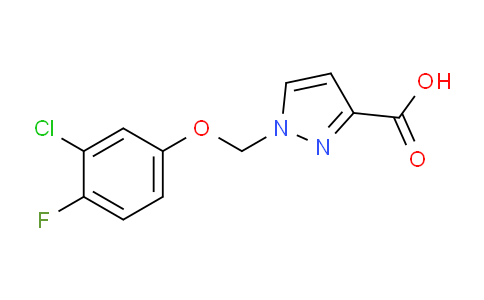 CAS No. 1004193-08-1, 1-((3-Chloro-4-fluorophenoxy)methyl)-1H-pyrazole-3-carboxylic acid