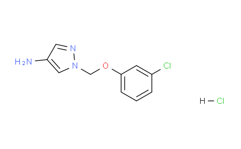 CAS No. 1185569-59-8, 1-((3-Chlorophenoxy)methyl)-1H-pyrazol-4-amine hydrochloride