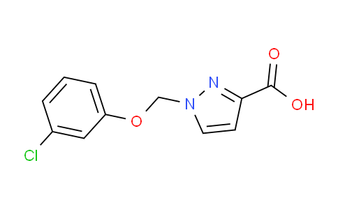 CAS No. 1004193-19-4, 1-((3-Chlorophenoxy)methyl)-1H-pyrazole-3-carboxylic acid