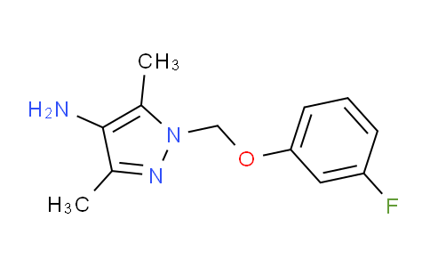 CAS No. 1004192-82-8, 1-((3-Fluorophenoxy)methyl)-3,5-dimethyl-1H-pyrazol-4-amine