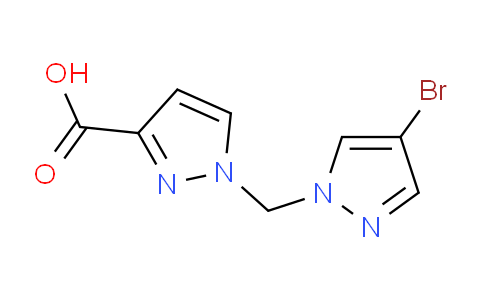 CAS No. 1001755-12-9, 1-((4-Bromo-1H-pyrazol-1-yl)methyl)-1H-pyrazole-3-carboxylic acid