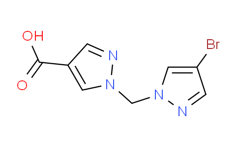 CAS No. 1263213-44-0, 1-((4-Bromo-1H-pyrazol-1-yl)methyl)-1H-pyrazole-4-carboxylic acid