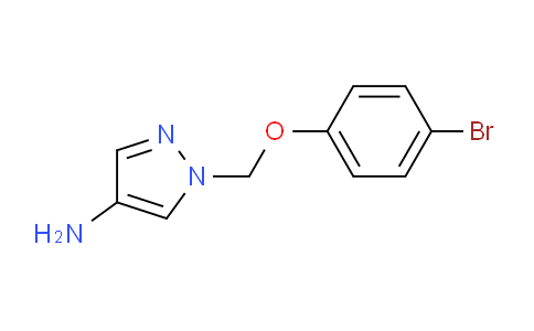 CAS No. 1002034-30-1, 1-((4-Bromophenoxy)methyl)-1H-pyrazol-4-amine