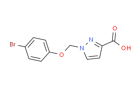 CAS No. 956573-70-9, 1-((4-Bromophenoxy)methyl)-1H-pyrazole-3-carboxylic acid