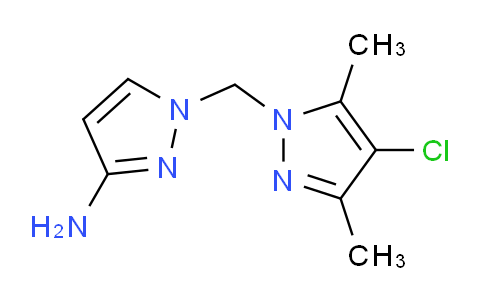CAS No. 1006472-80-5, 1-((4-Chloro-3,5-dimethyl-1H-pyrazol-1-yl)methyl)-1H-pyrazol-3-amine