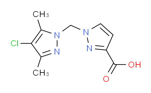 CAS No. 1004192-90-8, 1-((4-Chloro-3,5-dimethyl-1H-pyrazol-1-yl)methyl)-1H-pyrazole-3-carboxylic acid