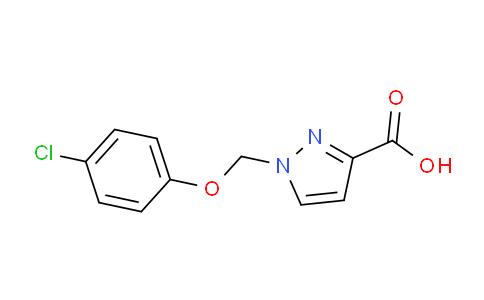 CAS No. 1006348-48-6, 1-((4-Chlorophenoxy)methyl)-1H-pyrazole-3-carboxylic acid
