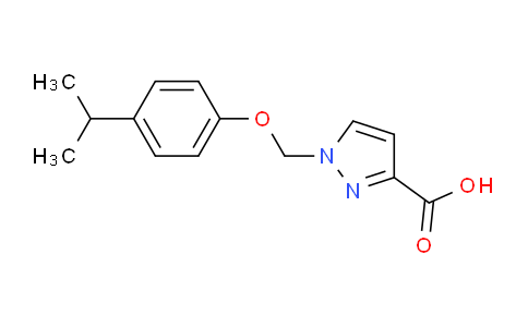 CAS No. 1004193-15-0, 1-((4-Isopropylphenoxy)methyl)-1H-pyrazole-3-carboxylic acid