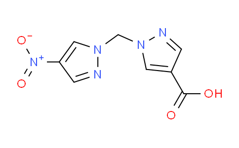 CAS No. 1006441-58-2, 1-((4-Nitro-1H-pyrazol-1-yl)methyl)-1H-pyrazole-4-carboxylic acid