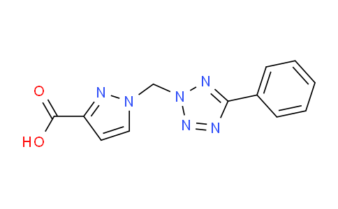 CAS No. 1005646-64-9, 1-((5-Phenyl-2H-tetrazol-2-yl)methyl)-1H-pyrazole-3-carboxylic acid