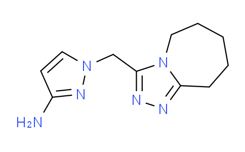 CAS No. 1177332-81-8, 1-((6,7,8,9-Tetrahydro-5H-[1,2,4]triazolo[4,3-a]azepin-3-yl)methyl)-1H-pyrazol-3-amine