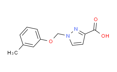 CAS No. 1006487-31-5, 1-((m-Tolyloxy)methyl)-1H-pyrazole-3-carboxylic acid