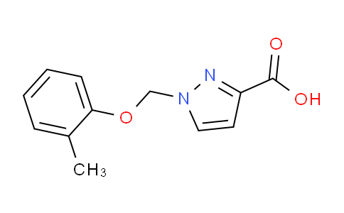 CAS No. 1001519-22-7, 1-((o-Tolyloxy)methyl)-1H-pyrazole-3-carboxylic acid