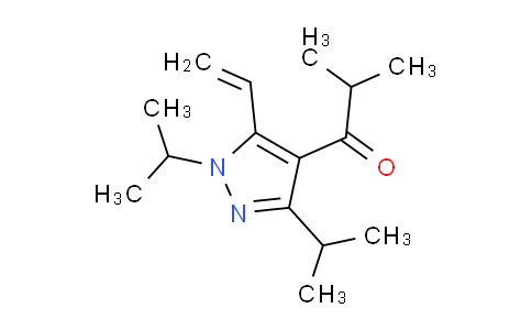 CAS No. 1956328-31-6, 1-(1,3-Diisopropyl-5-vinyl-1H-pyrazol-4-yl)-2-methylpropan-1-one