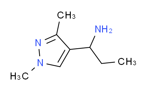 CAS No. 1007501-63-4, 1-(1,3-Dimethyl-1H-pyrazol-4-yl)propan-1-amine