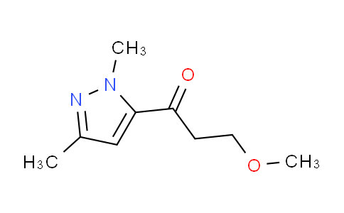 CAS No. 1706446-82-3, 1-(1,3-Dimethyl-1H-pyrazol-5-yl)-3-methoxypropan-1-one