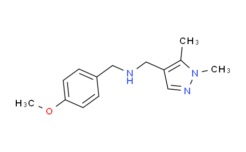 CAS No. 1006476-52-3, 1-(1,5-Dimethyl-1H-pyrazol-4-yl)-N-(4-methoxybenzyl)methanamine