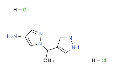 CAS No. 1197237-31-2, 1-(1-(1H-Pyrazol-4-yl)ethyl)-1H-pyrazol-4-amine dihydrochloride