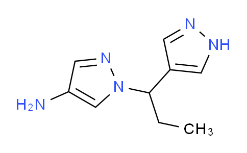 CAS No. 956395-90-7, 1-(1-(1H-Pyrazol-4-yl)propyl)-1H-pyrazol-4-amine