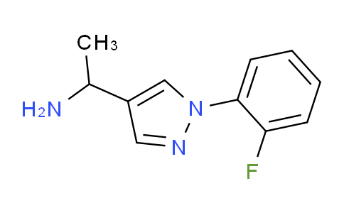 CAS No. 1049988-71-7, 1-(1-(2-Fluorophenyl)-1H-pyrazol-4-yl)ethanamine