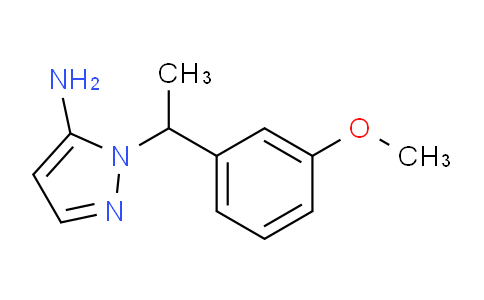 CAS No. 957313-19-8, 1-(1-(3-Methoxyphenyl)ethyl)-1H-pyrazol-5-amine