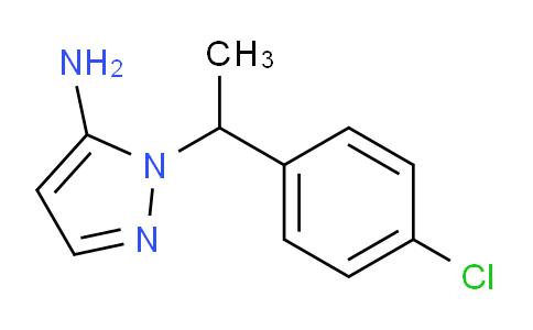 CAS No. 1052547-97-3, 1-(1-(4-Chlorophenyl)ethyl)-1H-pyrazol-5-amine