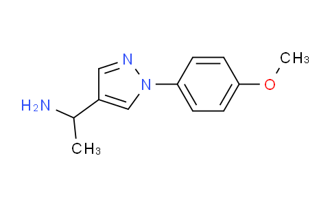 CAS No. 1049988-80-8, 1-(1-(4-Methoxyphenyl)-1H-pyrazol-4-yl)ethanamine