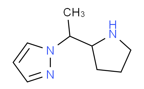 CAS No. 1172941-42-2, 1-(1-(Pyrrolidin-2-yl)ethyl)-1H-pyrazole