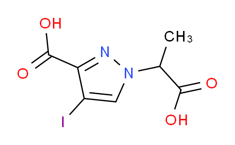 CAS No. 1354706-74-3, 1-(1-Carboxyethyl)-4-iodo-1H-pyrazole-3-carboxylic acid