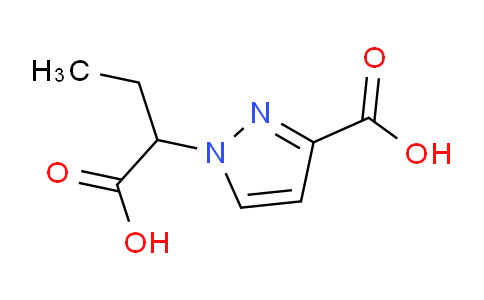 CAS No. 1170851-35-0, 1-(1-Carboxypropyl)-1H-pyrazole-3-carboxylic acid