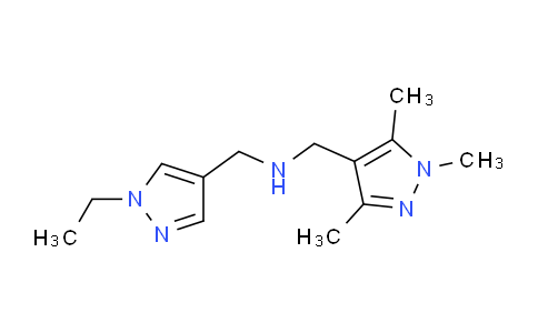 CAS No. 942852-87-1, 1-(1-Ethyl-1H-pyrazol-4-yl)-N-((1,3,5-trimethyl-1H-pyrazol-4-yl)methyl)methanamine
