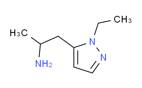 CAS No. 1365964-19-7, 1-(1-Ethyl-1H-pyrazol-5-yl)propan-2-amine