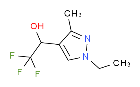 CAS No. 1174851-04-7, 1-(1-Ethyl-3-methyl-1H-pyrazol-4-yl)-2,2,2-trifluoroethanol