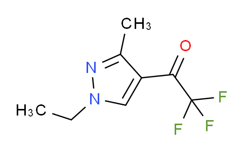 CAS No. 1174844-13-3, 1-(1-Ethyl-3-methyl-1H-pyrazol-4-yl)-2,2,2-trifluoroethanone