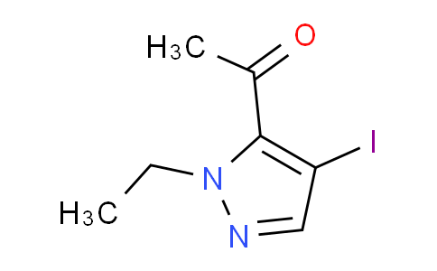 CAS No. 1354705-81-9, 1-(1-Ethyl-4-iodo-1H-pyrazol-5-yl)ethanone