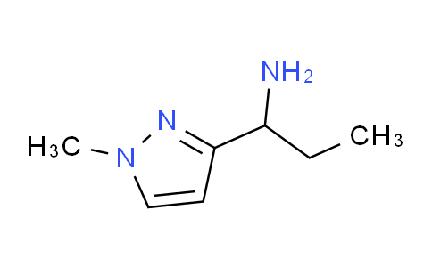 CAS No. 1467458-69-0, 1-(1-Methyl-1H-pyrazol-3-yl)propan-1-amine